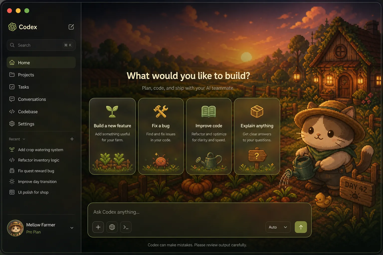 Cozy Farm — Warm cozy farming-sim comfort Codex skin